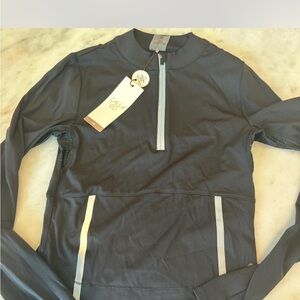 Calia Black Reflective Athletic Top